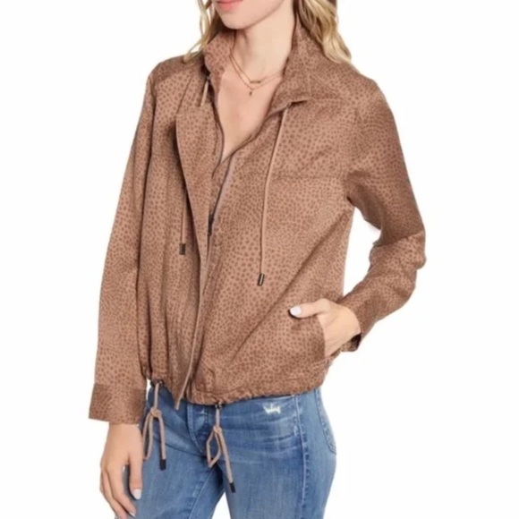 NWOT Rails Tennessee Jacket Tawny Spots Brown Casual Women’s Large - Picture 1 of 14